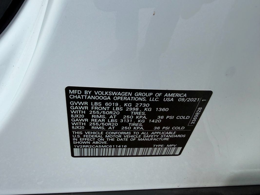 Used 2021 Volkswagen Atlas SE AWD/4WD image 48