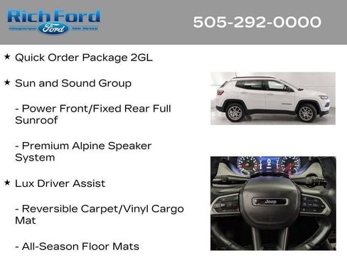 Used 2022 Jeep Compass Latitude w/ Sun and Sound Group AWD/4WD image 40