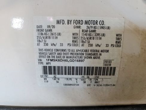 Used 2020 Ford Explorer XLT AWD/4WD image 18