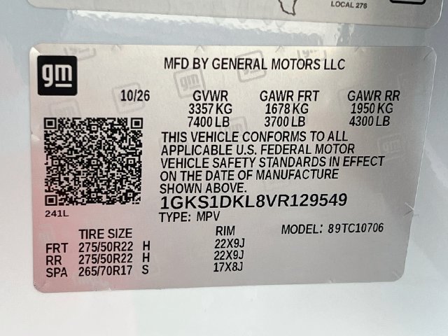 New 2027 GMC Yukon Denali w/ Sun & Power Step Package RWD image 20