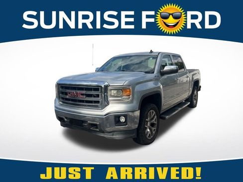 Used 2015 GMC Sierra 1500 SLT w/ SLT Crew Cab Value Package AWD/4WD image 1