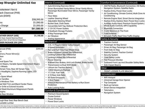 Used 2022 Jeep Wrangler Unlimited Rubicon 4xe w/ Cold Weather Group image 3