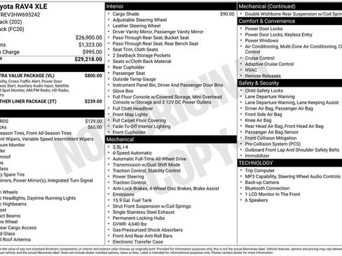 Used 2017 Toyota RAV4 XLE w/ Plus Extra Value Package AWD/4WD image 6