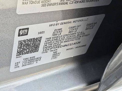Certified 2022 Chevrolet Silverado 1500 LT Trail Boss w/ Convenience Package II AWD/4WD image 36