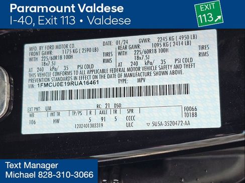 Used 2024 Ford Escape SE image 30