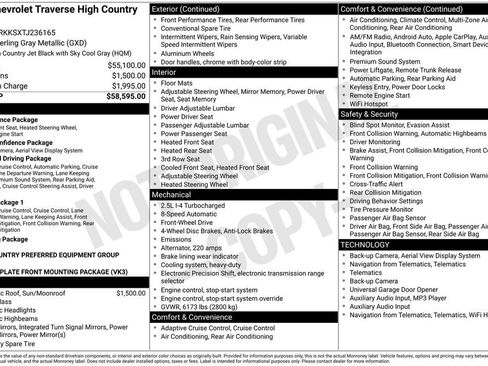 New 2026 Chevrolet Traverse High Country image 26