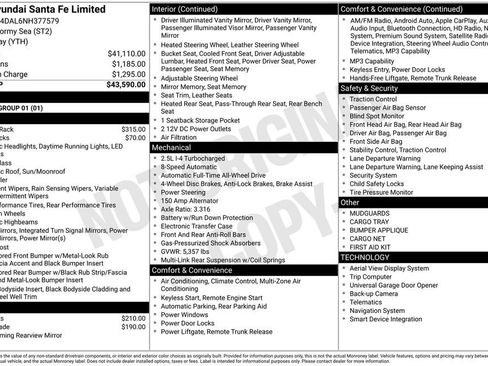 Used 2022 Hyundai Santa Fe Limited image 50