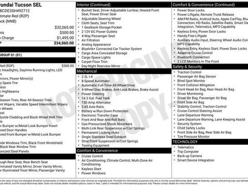 Certified 2025 Hyundai Tucson SEL AWD/4WD image 10