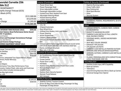 Used 2023 Chevrolet Corvette Z06 w/ Stealth Interior Trim Package image 3