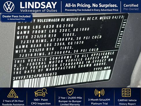 Used 2023 Volkswagen Taos S w/ Driver Assistance Package AWD/4WD image 27
