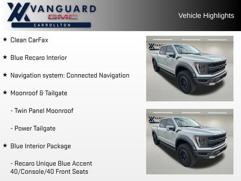 Used 2023 Ford F150 Raptor w/ Blue Interior Package image 5