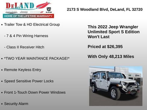 Used 2022 Jeep Wrangler Unlimited Sport image 18