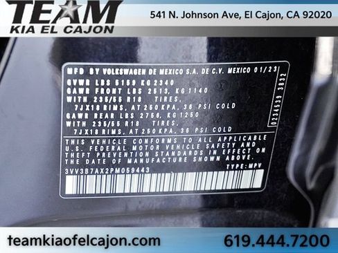Used 2023 Volkswagen Tiguan SE FWD image 35