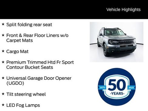 Certified 2025 Ford Bronco Sport Big Bend w/ Convenience Package AWD/4WD image 16