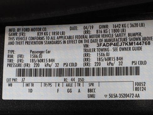 Certified 2019 Ford Fiesta SE image 33