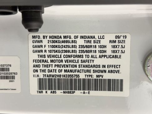 Certified 2019 Honda CR-V EX-L image 21