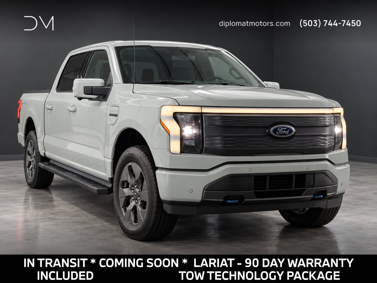 Used 2023 Ford F150 Lightning Lariat w/ Tow Technology Package AWD/4WD image 1