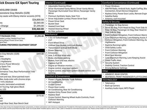 Certified 2024 Buick Encore GX Sport Touring w/ Comfort Package image 27