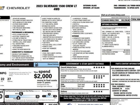 Used 2023 Chevrolet Silverado 1500 LT AWD/4WD image 14