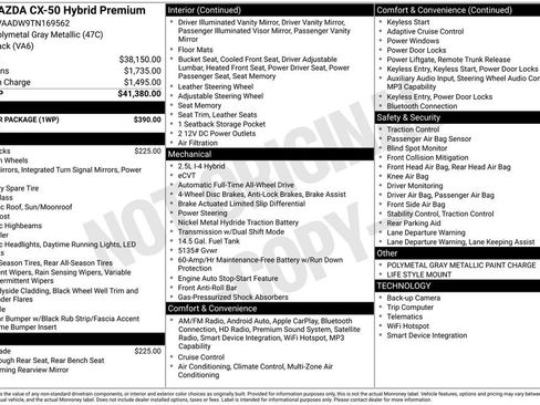New 2026 MAZDA CX-50 AWD 2.5 Hybrid w/ Weather Package image 3