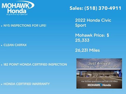 Certified 2022 Honda Civic Sport image 4