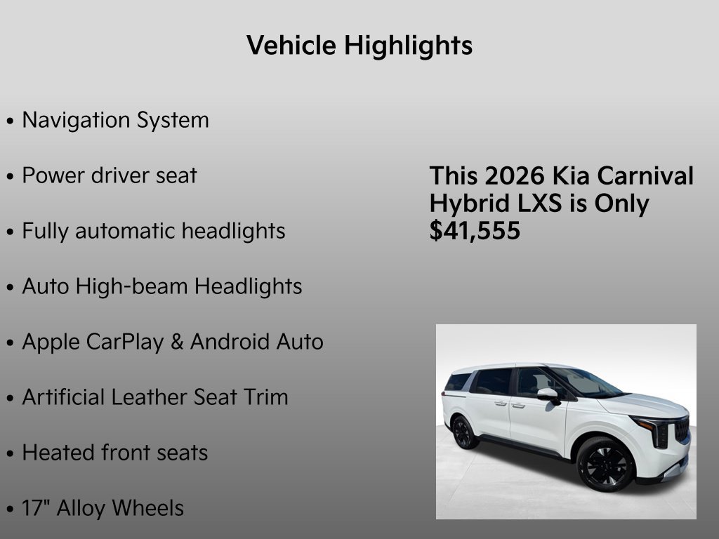 New 2026 Kia Carnival LXS FWD image 32