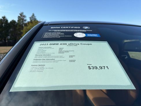 Certified 2023 BMW 430i xDrive Coupe w/ Premium Package image 15