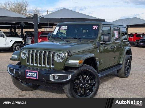 Used 2021 Jeep Wrangler Unlimited Sahara w/ Cold Weather Group image 1