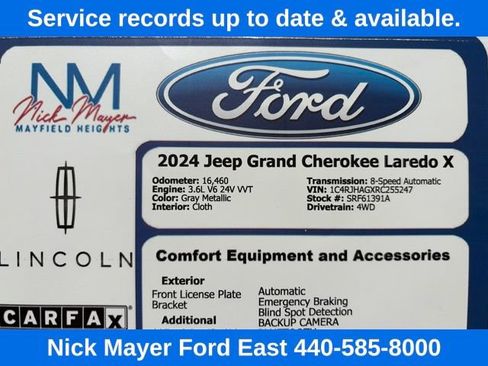 Used 2024 Jeep Grand Cherokee Laredo X AWD/4WD image 29