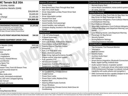 Used 2022 GMC Terrain SLE w/ Driver Convenience Package AWD/4WD image 36
