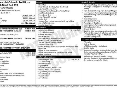 Used 2024 Chevrolet Colorado Trail Boss w/ Advanced Trailering Package AWD/4WD image 21