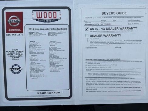 Used 2019 Jeep Wrangler Unlimited Sport image 11