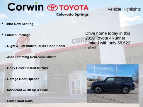 Used 2019 Toyota 4Runner Limited image 6