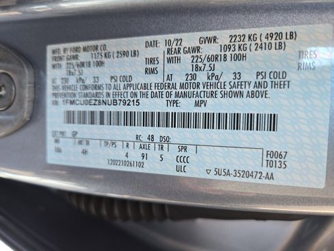 Certified 2022 Ford Escape SE w/ Convenience Package image 27