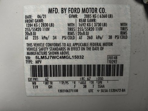 Used 2021 Lincoln Aviator Reserve w/ Equipment Group 201A RWD image 33