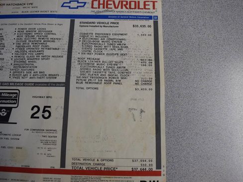 Used 1992 Chevrolet Corvette Coupe image 61