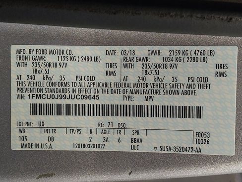 Used 2018 Ford Escape Titanium FWD image 33