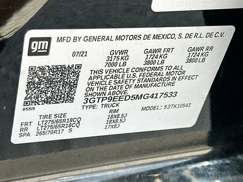 Used 2021 GMC Sierra 1500 AT4 AWD/4WD image 30