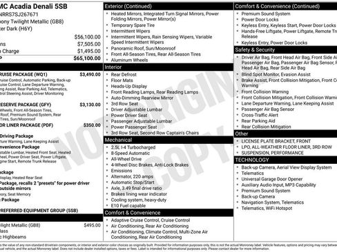 Used 2025 GMC Acadia Denali w/ Super Cruise Package AWD/4WD image 2