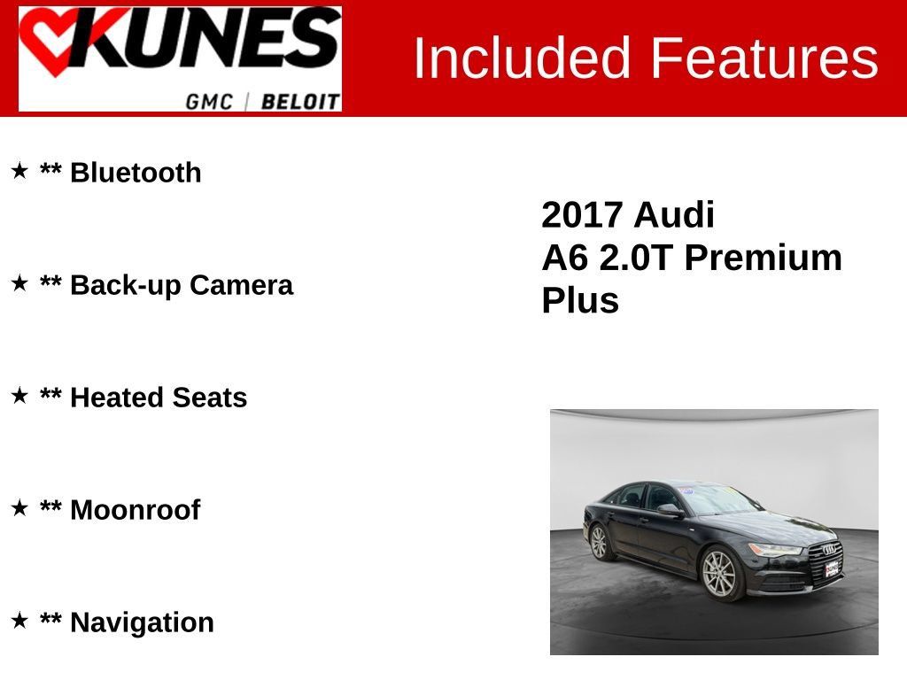 Used 2017 Audi A6 2.0T Premium Plus w/ Premium Plus Package AWD/4WD image 2