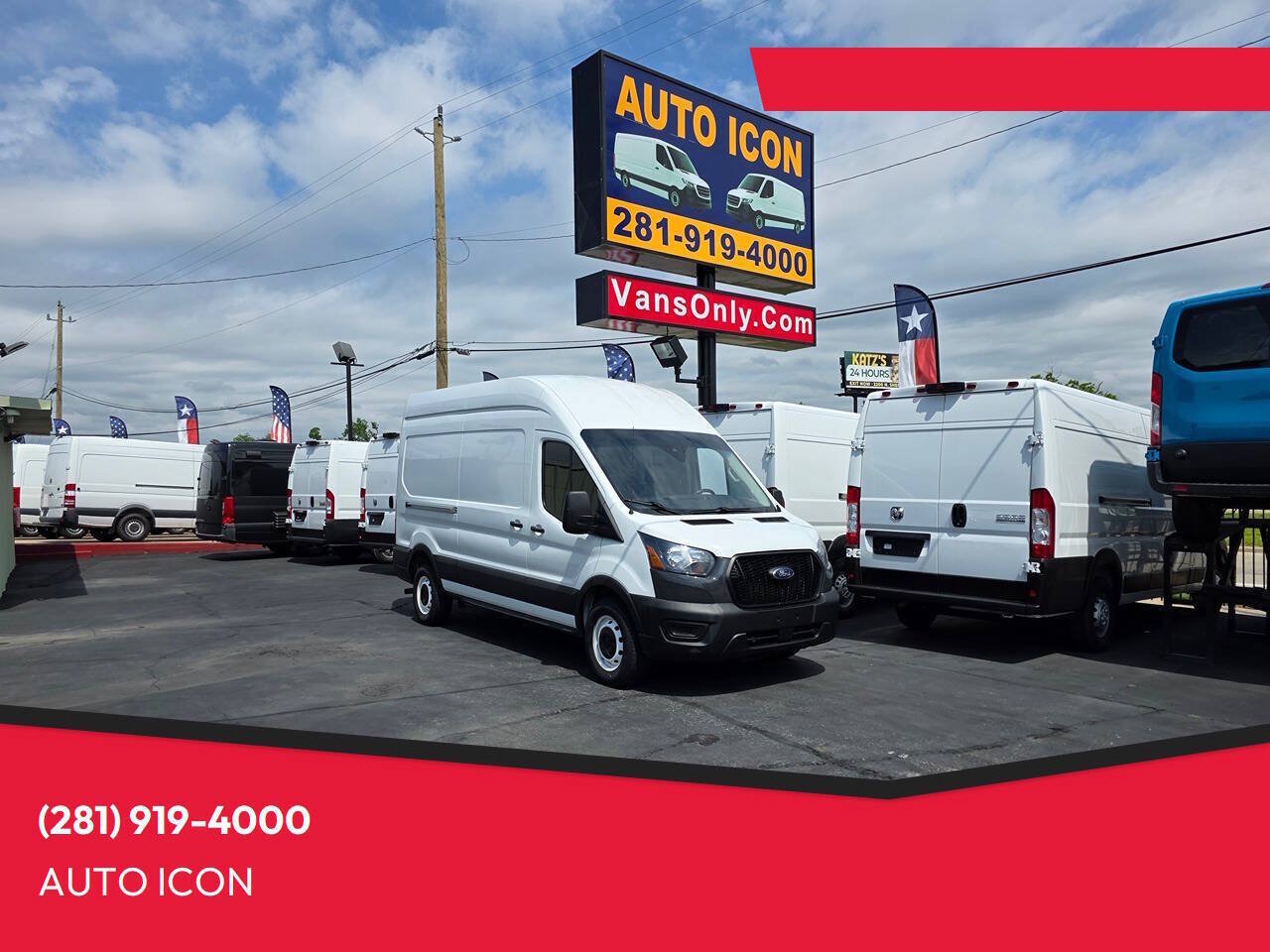 Used 2021 Ford Transit 250 148 High Roof w/ Load Area Protection Package RWD image 1