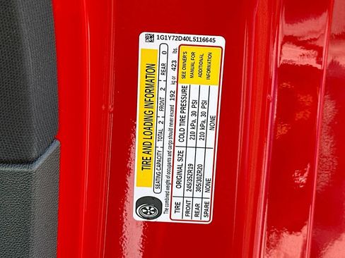 Used 2020 Chevrolet Corvette Stingray Preferred Cpe w/ 2LT Preferred Equipment Group image 29