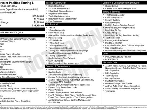 Used 2018 Chrysler Pacifica Touring-L image 3