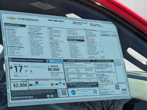 New 2026 Chevrolet Tahoe LT w/ Comfort Package image 16