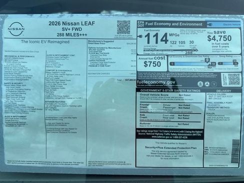 New 2026 Nissan Leaf SV+ image 7