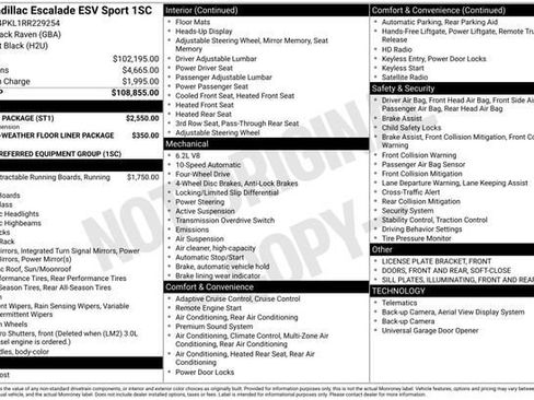 Certified 2024 Cadillac Escalade ESV Sport w/ Touring Package AWD/4WD image 37
