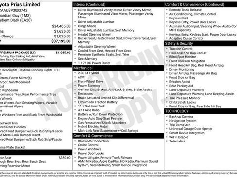 Used 2023 Toyota Prius Limited w/ Limited Premium Package FWD image 29