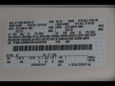 Used 2024 Ford Escape ST-Line w/ Tech Pack #1 image 31