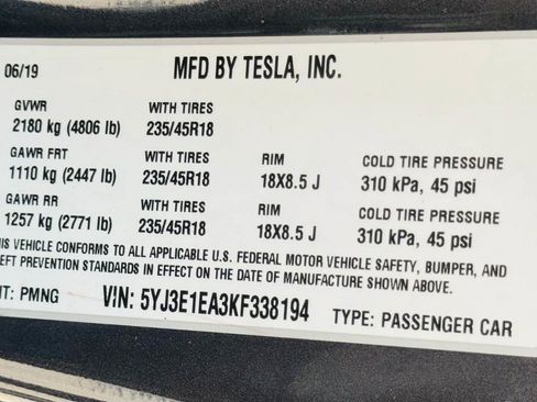 Used 2019 Tesla Model 3 Long Range image 27