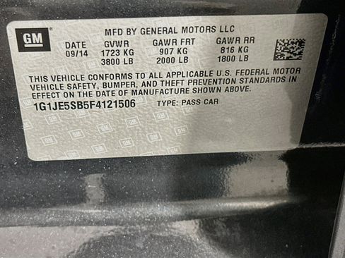 Used 2015 Chevrolet Sonic LTZ FWD image 12